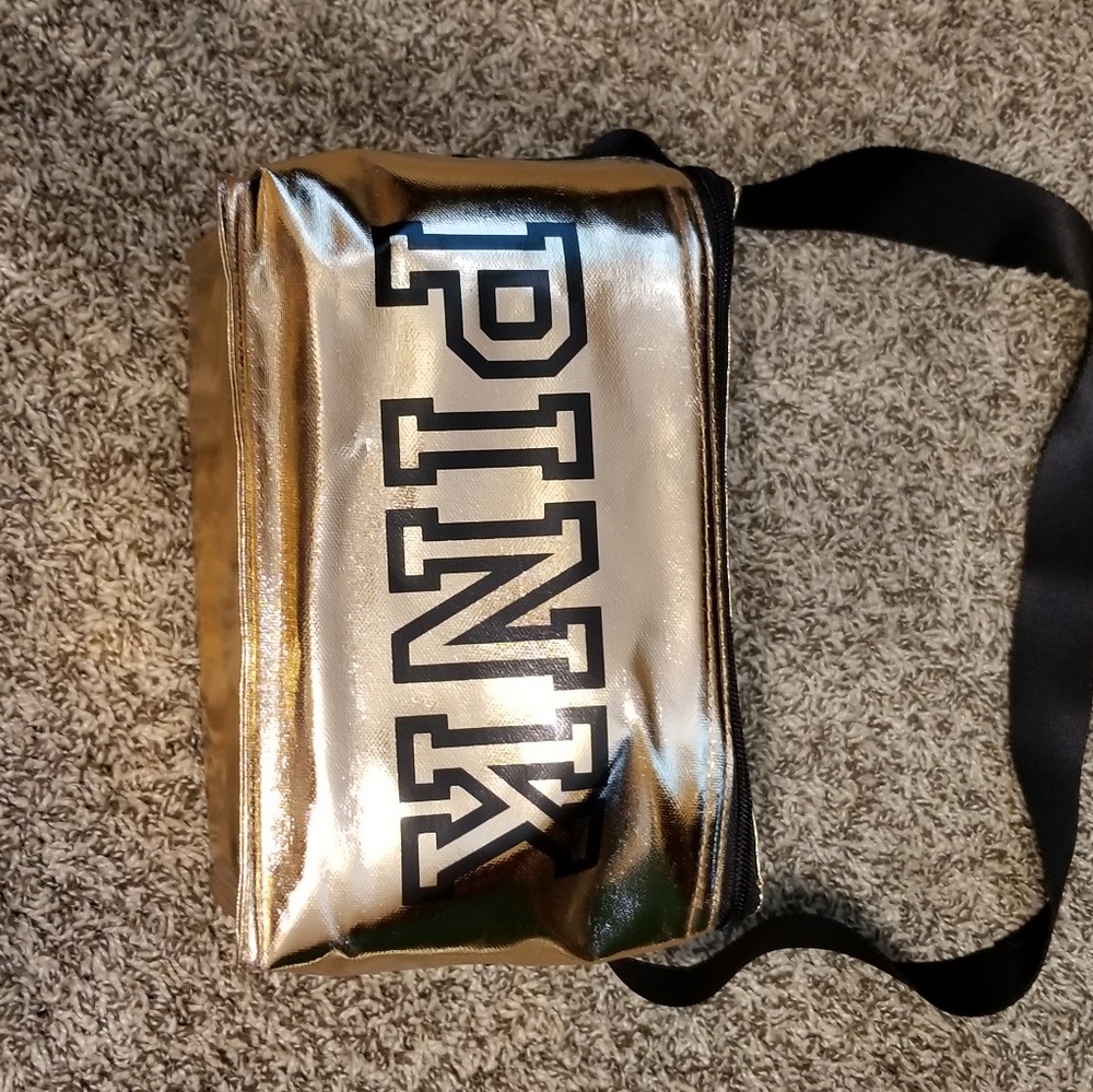 Pink gold lucha bag